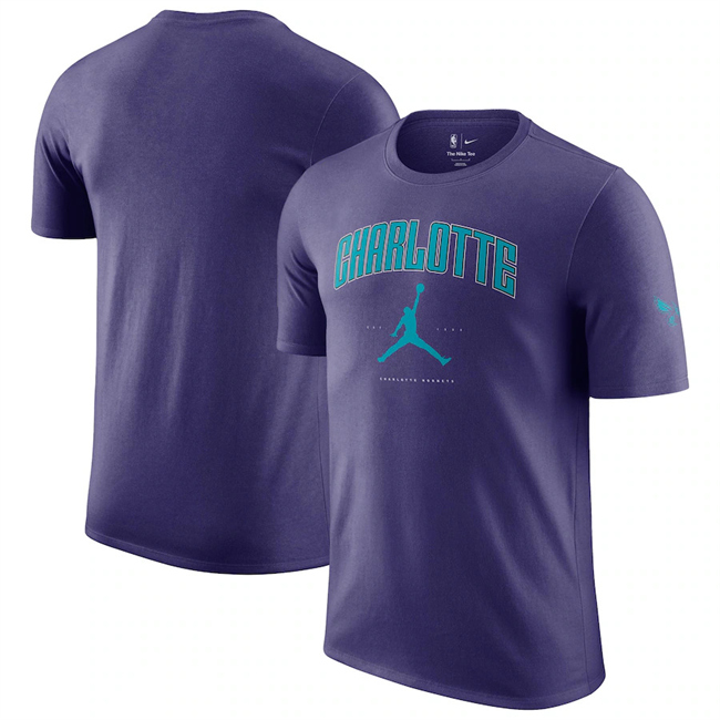 Men's Charlotte Hornets Purple Essential Cities T-Shirt